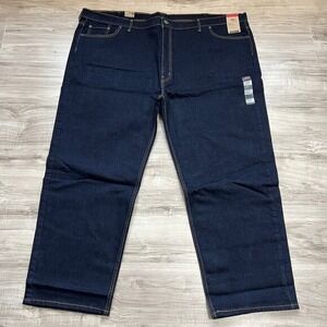 Levi's 550 Relaxed Fit Rinse Dark Wash Stretch Men's Jeans (big & Tall) W56 L32